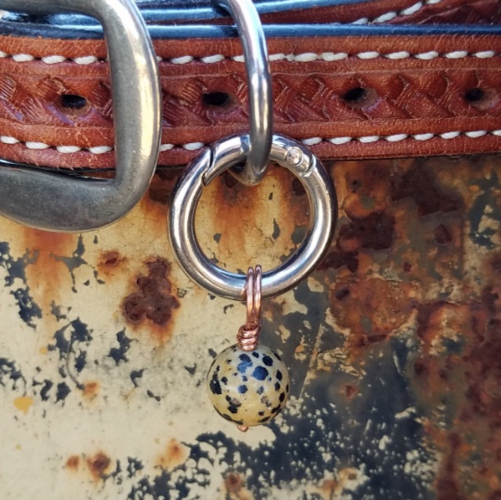 Dalmatian Stone Charm for Pets & People